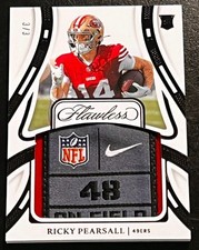 2024 Panini Flawless Ricky Pearsall Rookie Patches Jersey Laundry Tag #'d 3/3