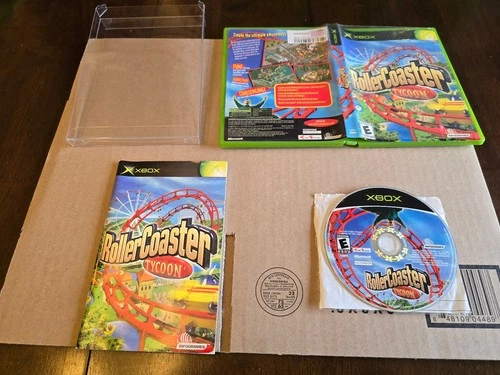 RollerCoaster Tycoon (Microsoft Xbox, 2003) Game Case Manual - Tested!