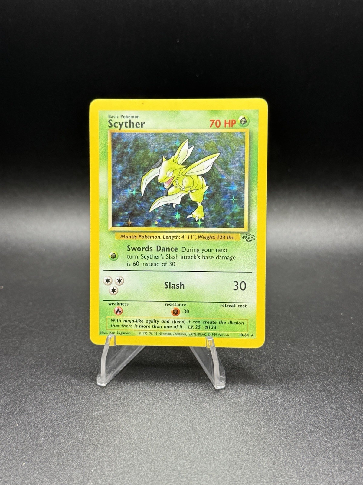 Pokemon Scyther 10/64 Jungle Holo
