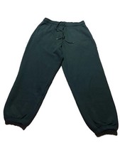 Victoria's Secret PINK Campus Fleece Sweatpants Jogger Relaxed- Green Large