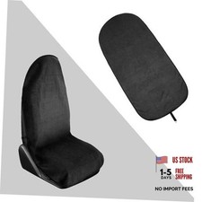 Waterproof Towel Car Seat Cover, Sweatproof Non Slip Towel Carseat Cover, Black