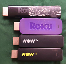 4x Roku & NOW TV Smart Streaming Sticks Bundle - Clearance Job Lot