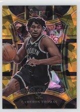 2023 Select Mezzanine Level Gold Cracked Ice Prizm 4/10 Cameron Thomas #395 0j5z