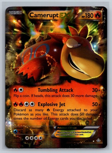 Camerupt EX 29/160 Holo Ultra Rare Primal Clash Pokemon Lightly Played