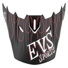 EVS Sports HE18T5F-VSBK Matte Black Visor for T5 Fink Helmet
