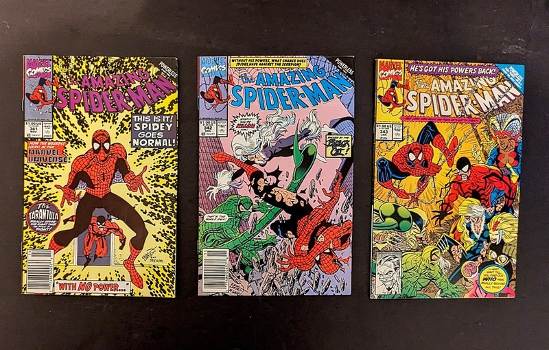 Amazing Spider-Man Powerless Comic Lot - Scorpion, Black Cat - Marvel Comics