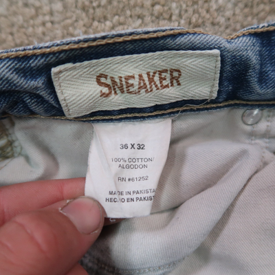 vintage Arizona Sneaker Fit Jeans Men's 36x32 Blue Denim Baggy