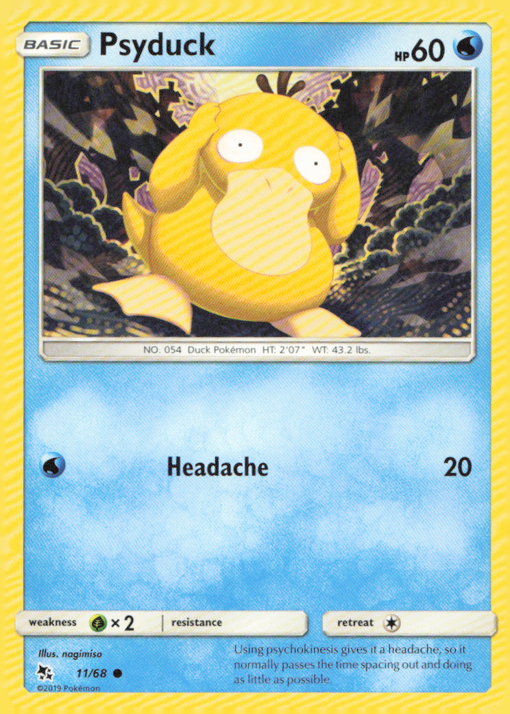 Psyduck Common Hidden Fates 11/68 NM