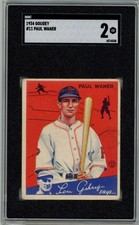 1934 Goudey #11 Paul Waner ^^ Pittsburgh Pirates  SGC 2