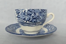 Liberty Blue Cup & Saucer or Saucer by Staffordshire - Your Choice!