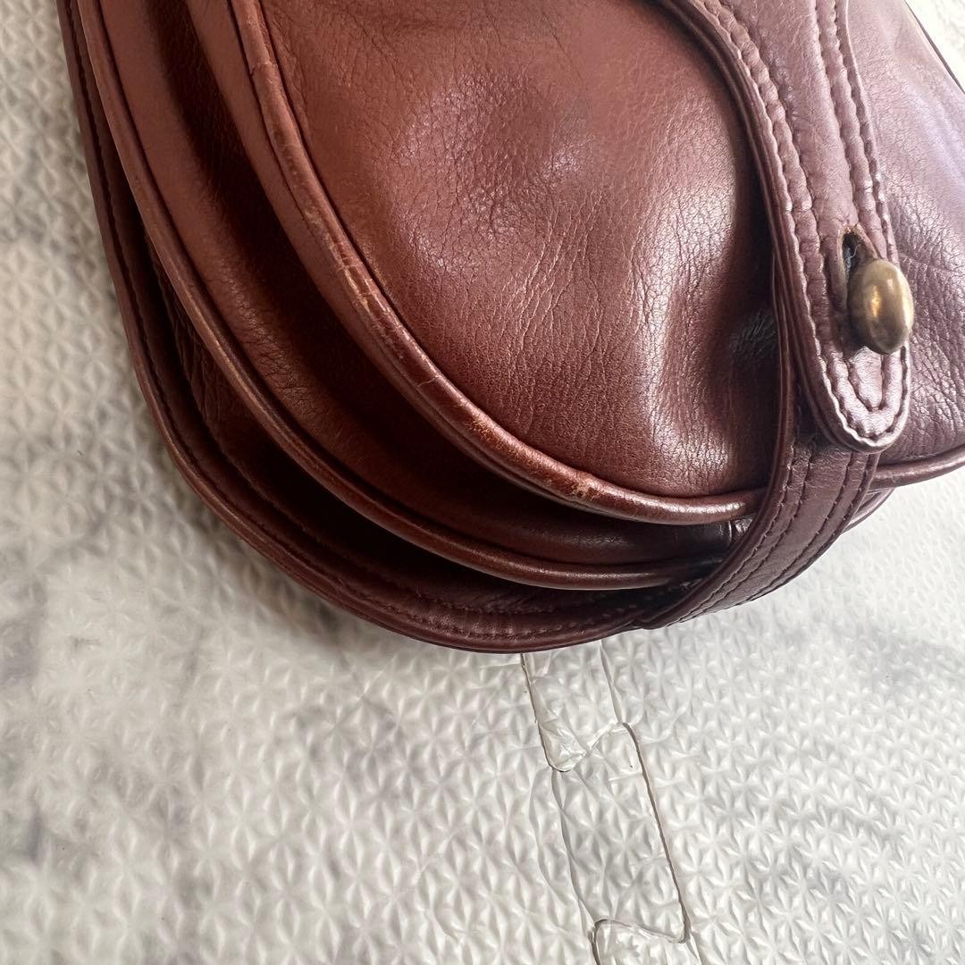 Bottega Veneta Shoulder Bag Pochette Leather Brown Vintage Rare Model From JP YZ thumbnail 8