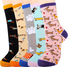 Womens Cute Dachshund Socks Dachshund Gifts for Women Mom Teenage Girl