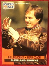 Bill Belichick 1991 Pro Set Football #126