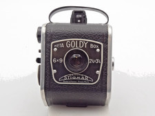 Meta Goldy Box 6x9 Stigmar France Vintage Box Camera w/ Case As-Is