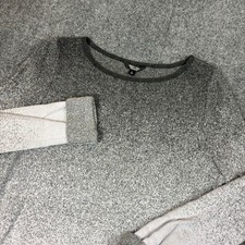 Simply Vera Vera Wang Womens Grey Ombre Long Sleeve Tunic Top Scoop Neck Large