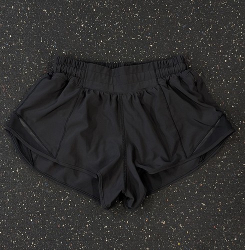 Pantaloncini Lululemon Hotty Hot neri taglia 4 2,5 pollici