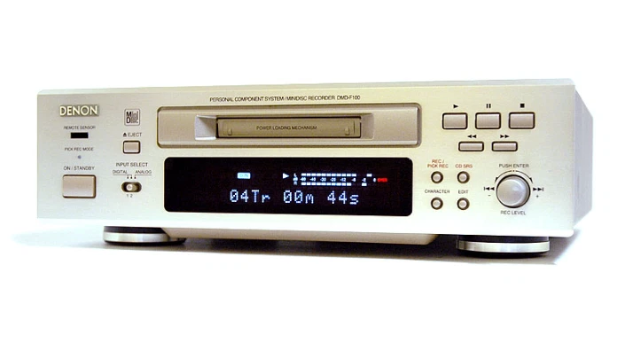 DENON デノン DMD-F100 MDレコーダー DENON DMD-F100 MD recorder working With remote from japan