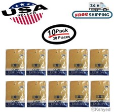 Paquete de 10/30 sobres con cierre - papel pesado de 10x13 pulgadas (cada paquete tiene 3)