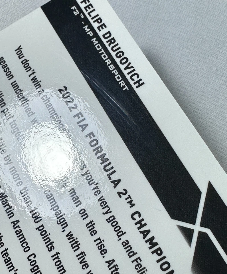 FELIPE DRUGOVICH 2023 Topps Chrome Formula 1 F1 F2#192 Gold Wave 36/50 - Image 3 of 3