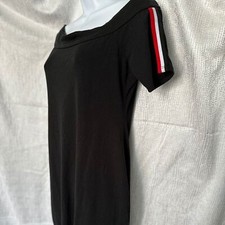 Hearts & Hips Womens black shirt dress, size L