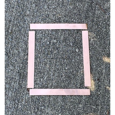 Raw Copper Stamping Strip, 7"x.75" 5 Pack 