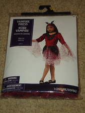 Costume, Female, Vampire Dress, Child S 4-6, NIP