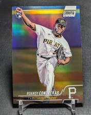 Roansy Contreras Refractor Rookie Card RC 2022 Stadium Club CHROME #205 Pirates. rookie card picture