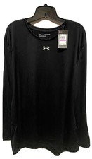 Under Armour Mens Black Locker 2.0 Tech Long Sleeve Shirt Size 2XL NWT