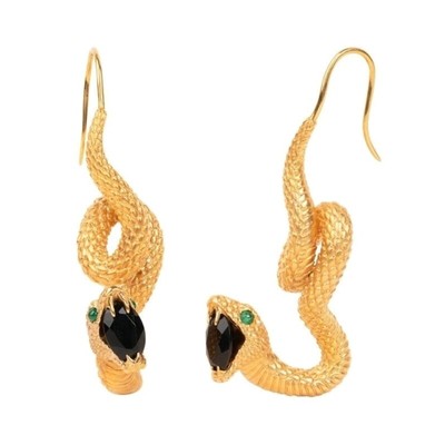 Versatile Serpents Earrings Zinc Alloy Snake Ear Pendants Stylish Women Earwear