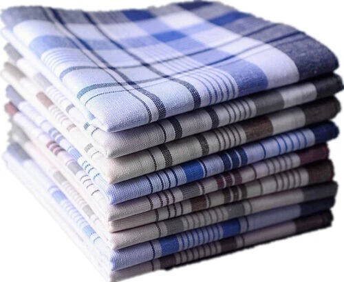12PC Mens HANDKERCHIEFS 100%Pure Cotton Pocket Square Hanky Handkerchief New AU - image 2 of 4