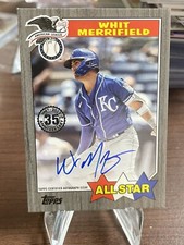 2022 Topps Update Whit Merrifield Black 1987 All-Star Auto /50 Royals