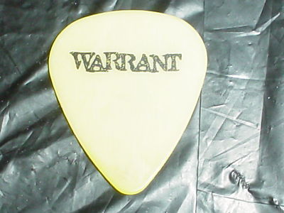WARRANT Pick Nick Rick Steier 1996 Ultraphobic RaRe Concert Tour GUITAR PICK #2 