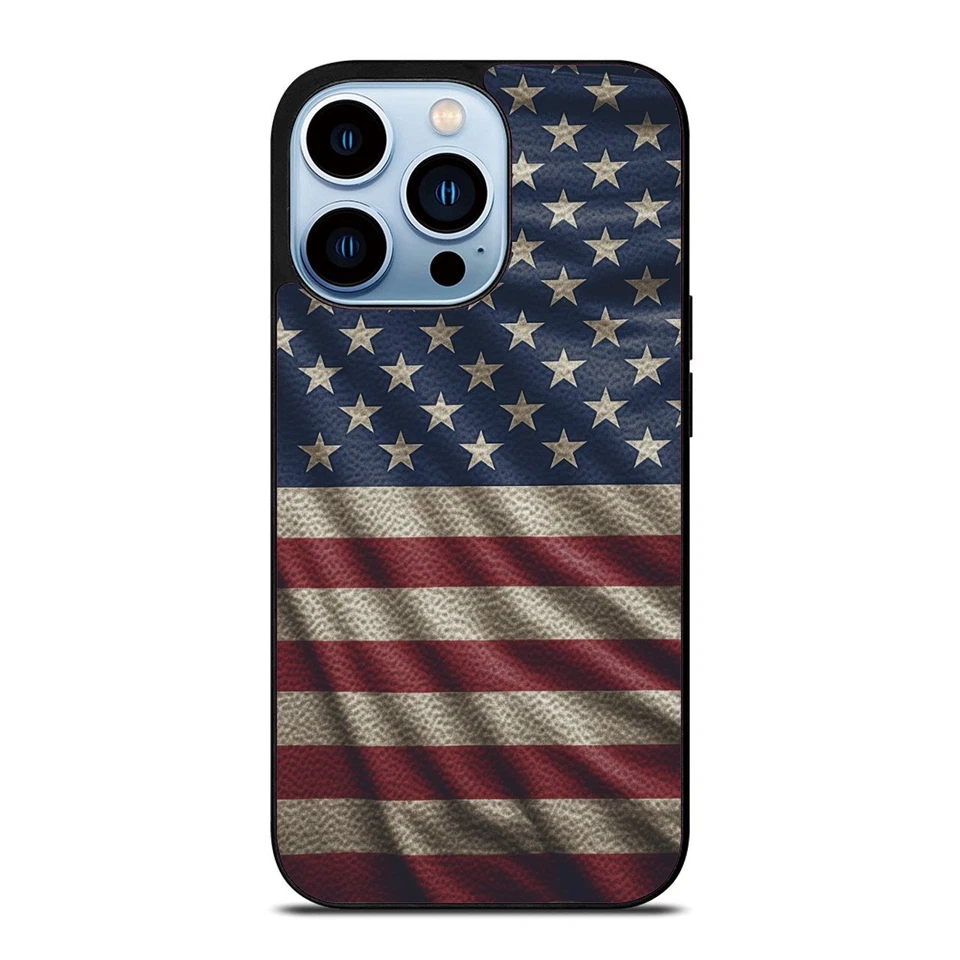 Funda antideslizante cartel bandera estadounidense para iPhone 10 11 12 13 14 15 Pro Max Foto 2 de 4