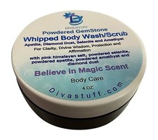 Whipped Wash/Scrub With Powdered Multi Gems,Diamond Dust, Amethyst Powder, Selen