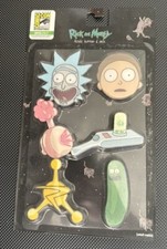 2018 SDCC San Diego Comic Con UCC Exclusive Rick and Morty 6 Button Acrylic Pack