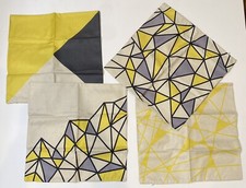 Throw Pillow Covers Set of 4 Decorative Cushion Case 18x18" Black Yellow Decor