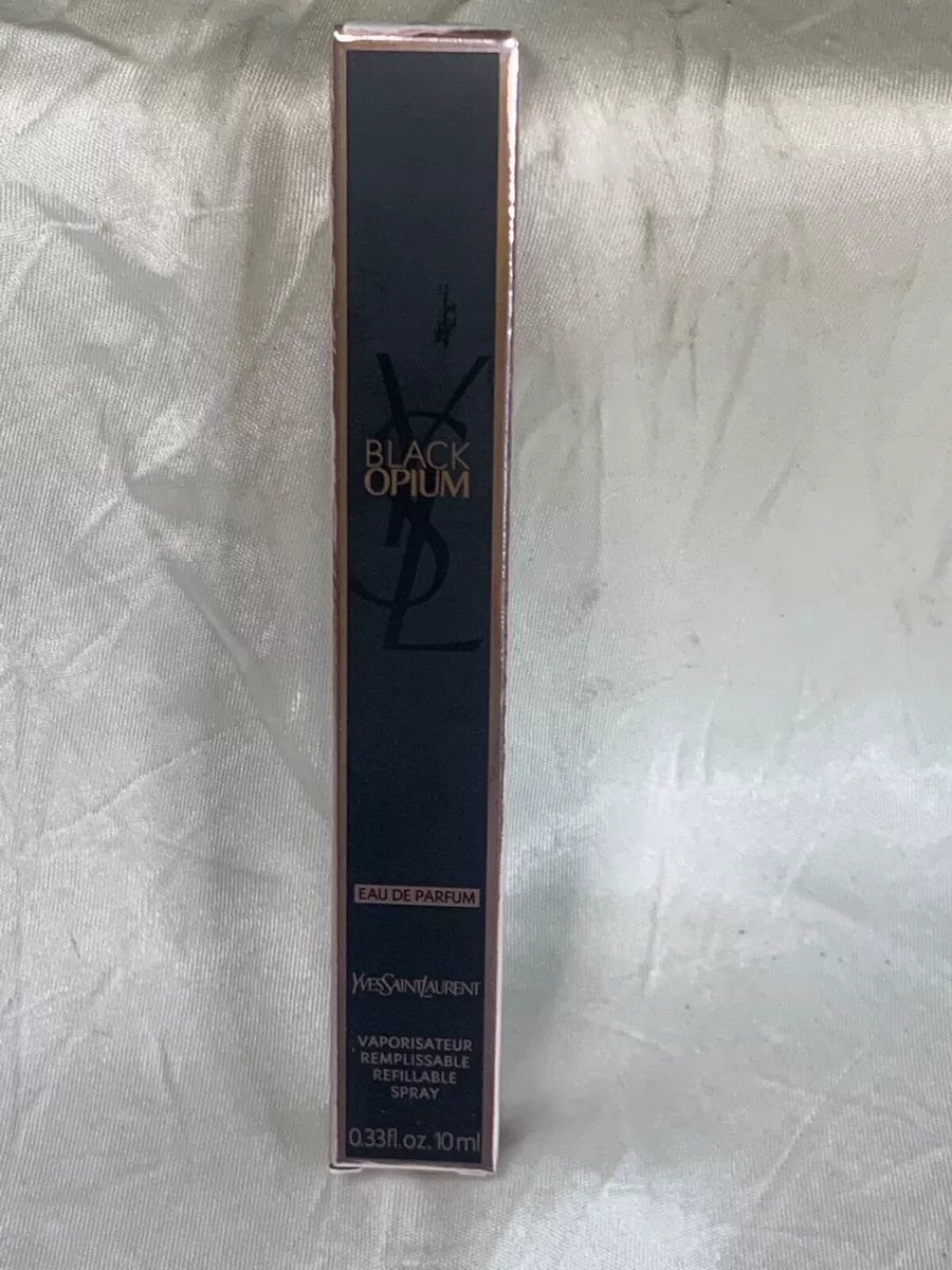 YSL BLACK OPIUM 10ML EDP REFILLABLE SPRAY (NEW WITH BOX)