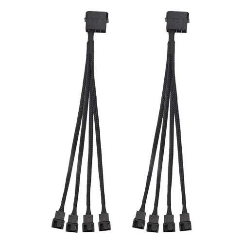 2 PCS 4Pin -Lüfter -Expansionskabel Lüfter-Splitter Splitterkabel Für - Afbeelding 8 van 12