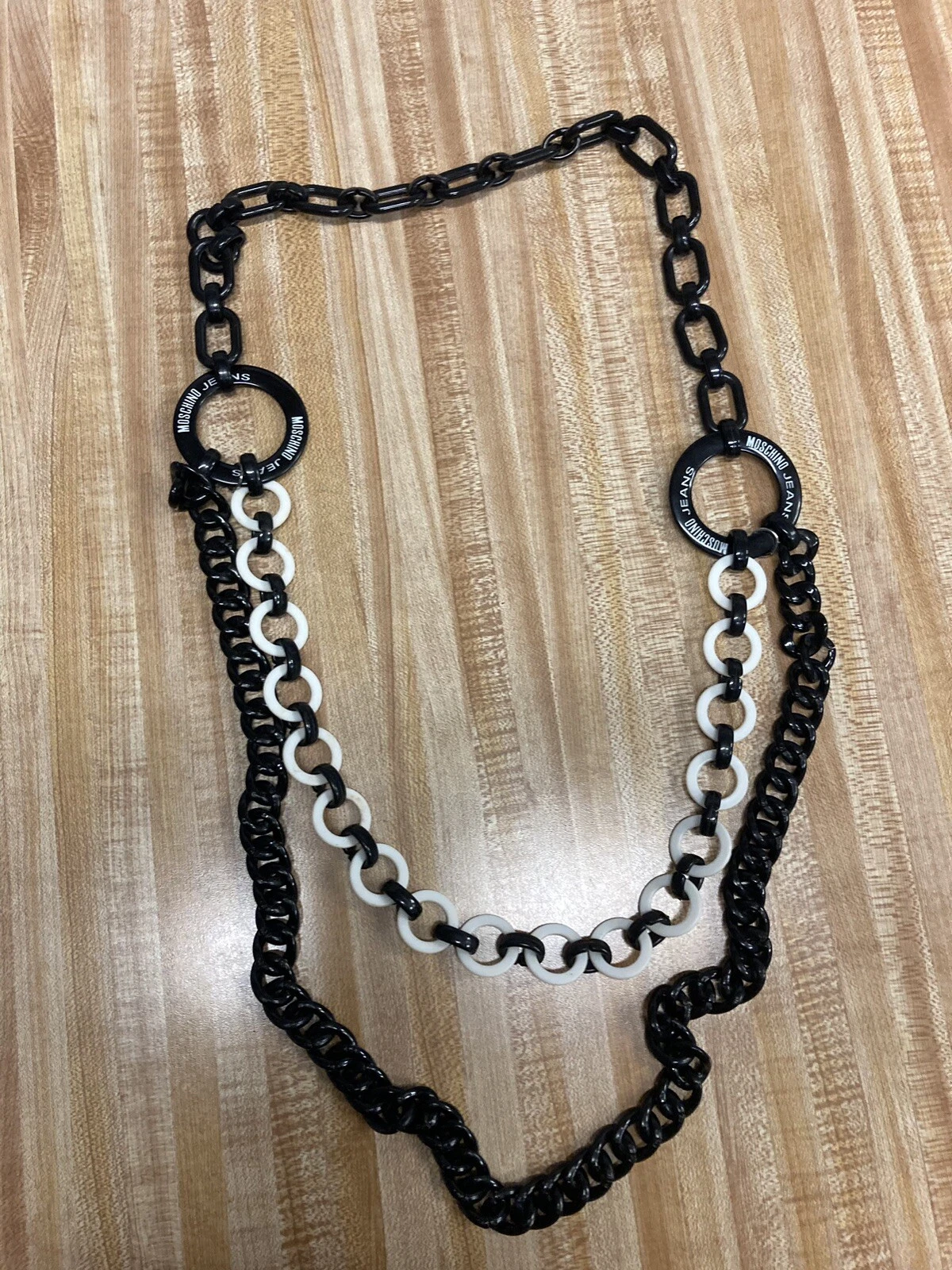 Collana collaborazione Moschino Jeans taglia unica vintage anni 90