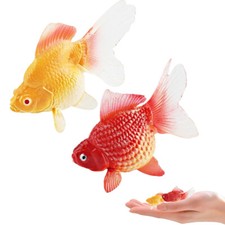 Artificial Fish Fake Goldfish Figurine Realistic Plastic Aquarium Decoration PD