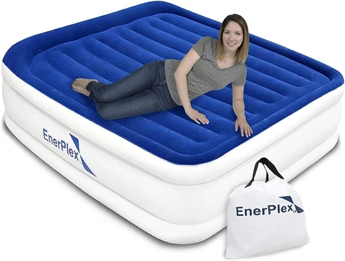 EnerPlex Twin Air Mattress with Built in Pump - 13" Luxury Size Self-Inflating B