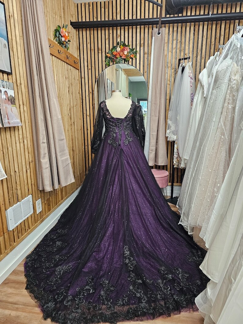 sheer lace applique dress Sheer Lace Applique High Neck Wedding Dress main image 1
