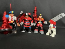 Fisher Price Rescue Heroes Blaze Busters, Sam Sparks Sergeant Siren Billy Blazes