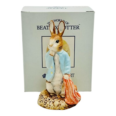 Royal Albert Beatrix Potter Peter And The Red Pocket Hankerchief Figurine NEW