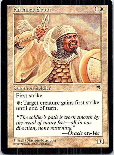 Advance Scout Magic The Gathering Tempest Light Play