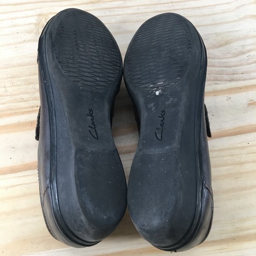 Clarks Shoes Womens 7 M Everlay Tara Loafers Brown Leather Low Top Hook & Loop - Imagen 7 de 12