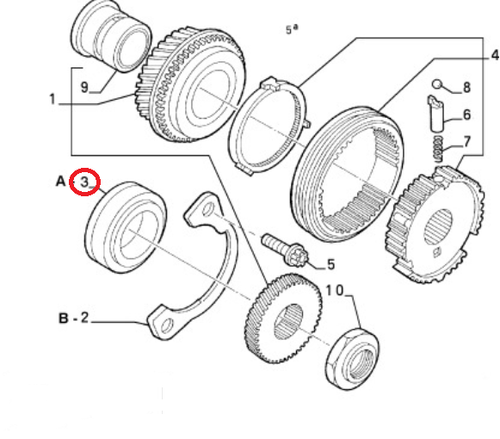 Fits Fiat Ducato Peugeot Boxer Citroen Relay Output Shaft Bearing MG5 9614959780 - Picture 2 of 2