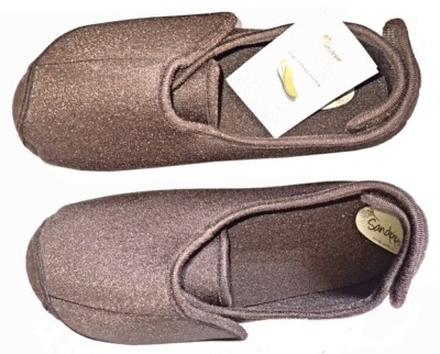 Sandpiper Walter Extra wide slippers Brown size UK