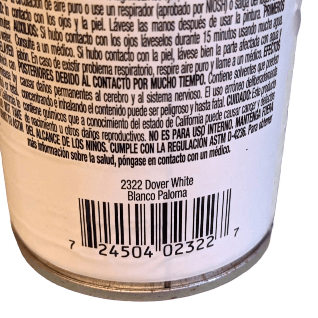 Krylon Fusion for Plastic Spray Paint Dover White 2322 Gloss New Broken