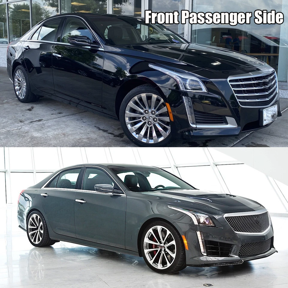 Fender Assembly For 2014-2019 Cadillac CTS Front Passenger Side Primed Black - Image 2 of 4